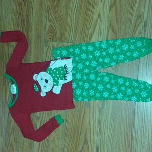 Christmas pajama set size 4t